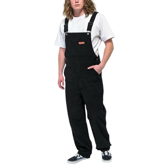 Like New | Black Corduroy Bib Overalls, Loose Fit - Picture 15 of 15